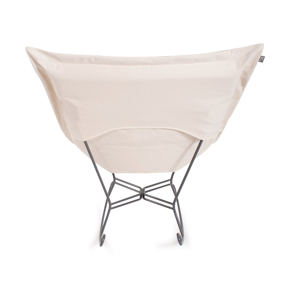 Scroll Puff Rocker Sterling Breeze Titanium Frame. Picture 5