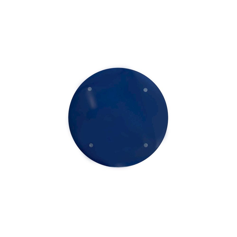 Round Scalloped Riviera Tray - Blue. Picture 5
