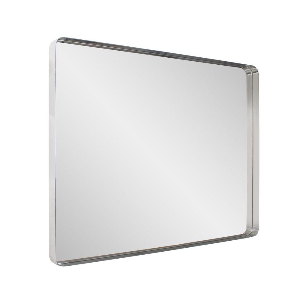 Steele Polished Silver Mirror. Picture 8
