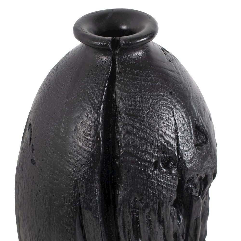 Haru Short Vase in Black. Picture 5