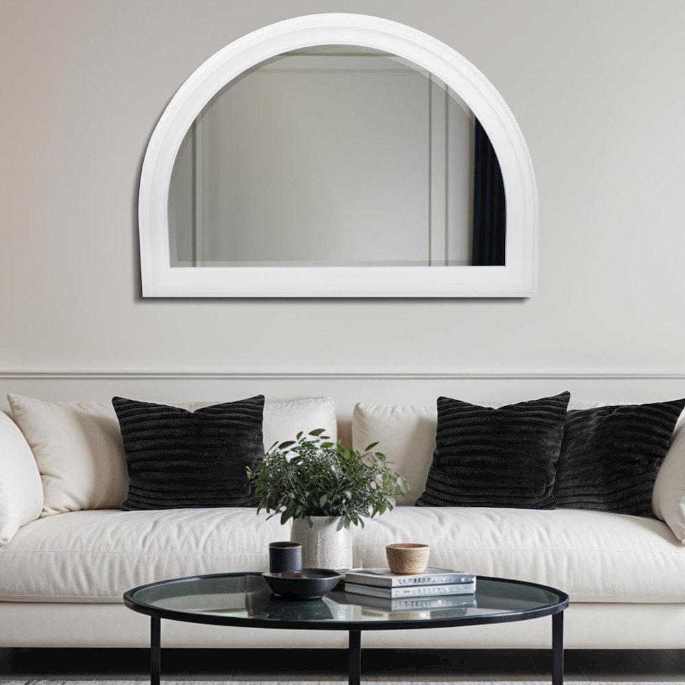 George Arched Mirror White. Picture 9
