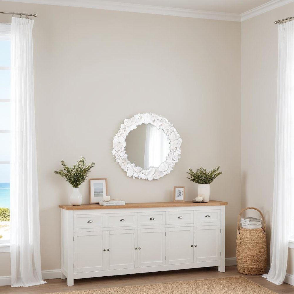 Whitewater Shell Mirror. Picture 9