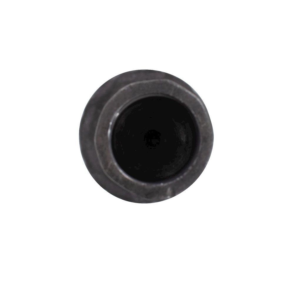 Asher Sculpted Cast Aluminum Candlestick in Ebony- Short. Picture 5