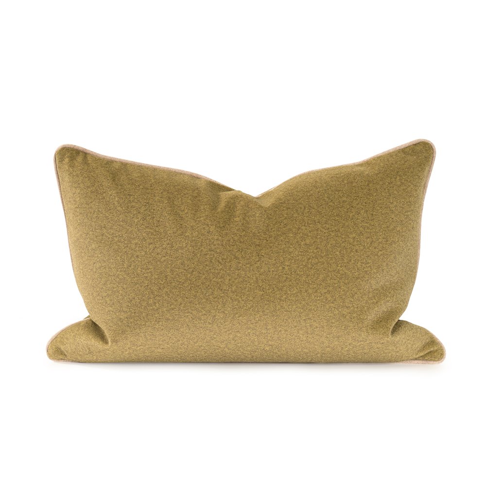 Qiviut Green 14x22 Poly Filled Pillow. Picture 1