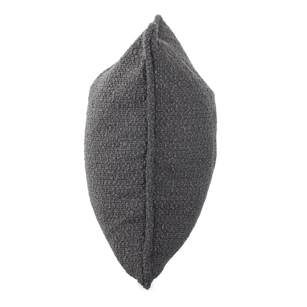 24 in. x 24 in. Pillow  Barbet Charcoal  - Down Insert. Picture 3
