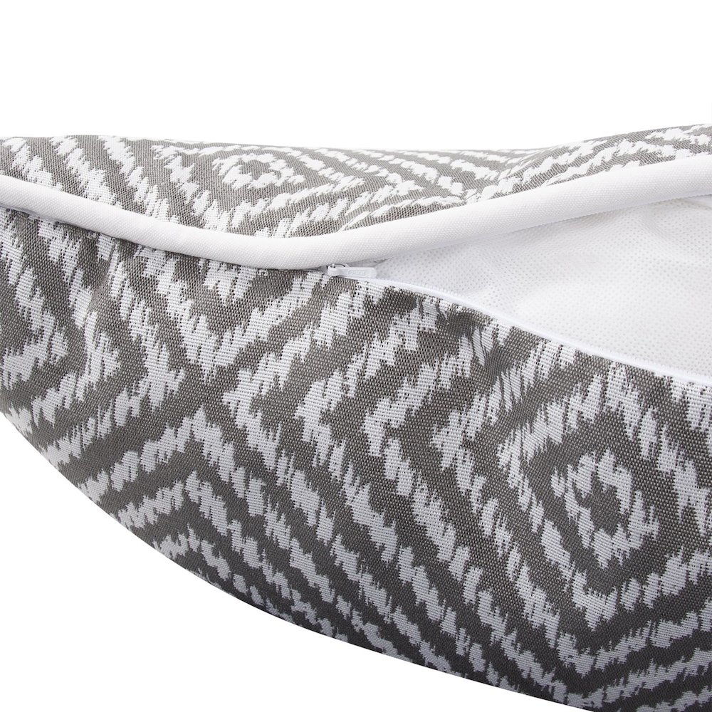 24 x 24 Outdoor Pillow Helm Pewter- Poly Insert. Picture 5