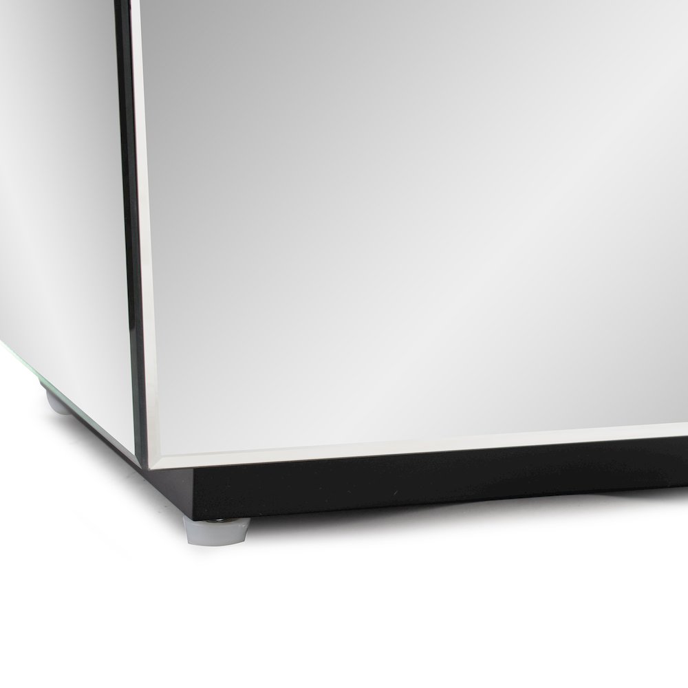 Clear Mirrored Pedestal Tall. Picture 4
