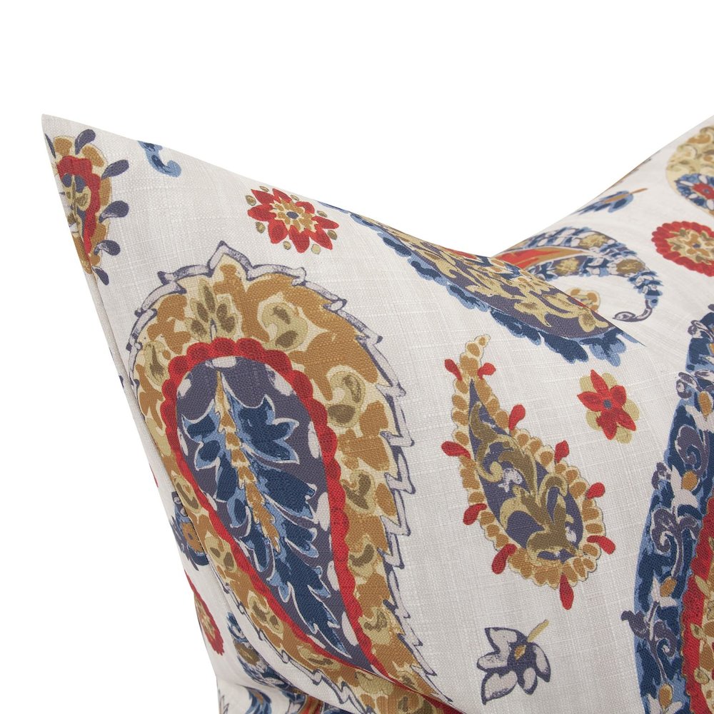 24 x 24 Pillow  Boteh Sand - Down Insert. Picture 7