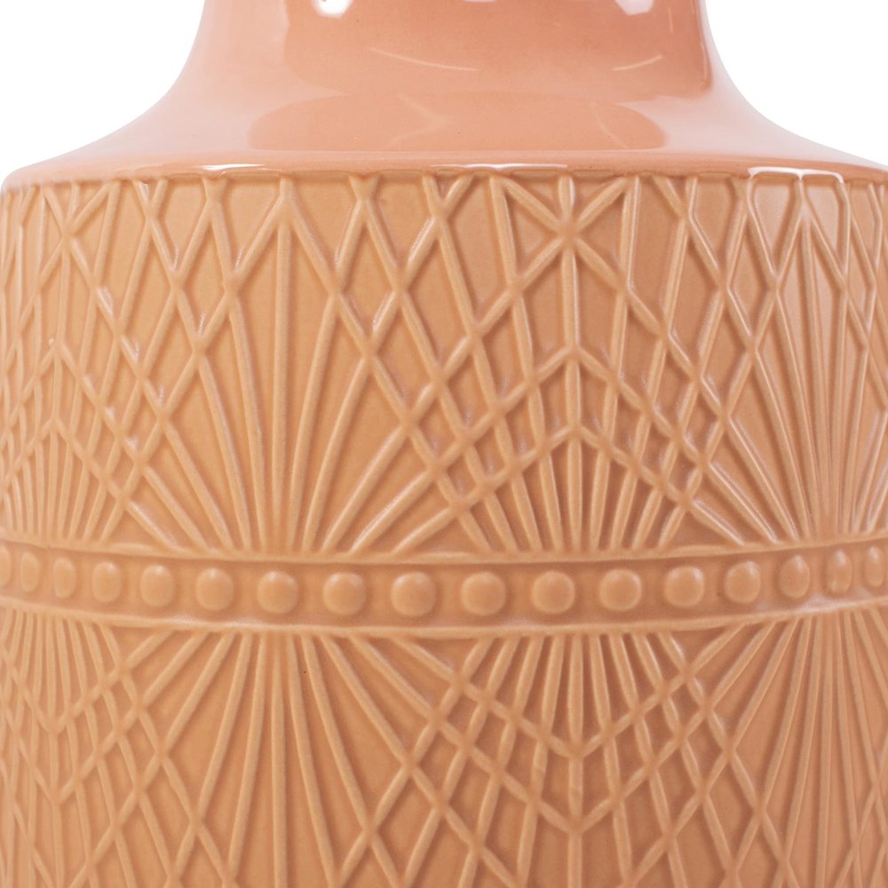 Richland Embossed Peach Vase- Large. Picture 4