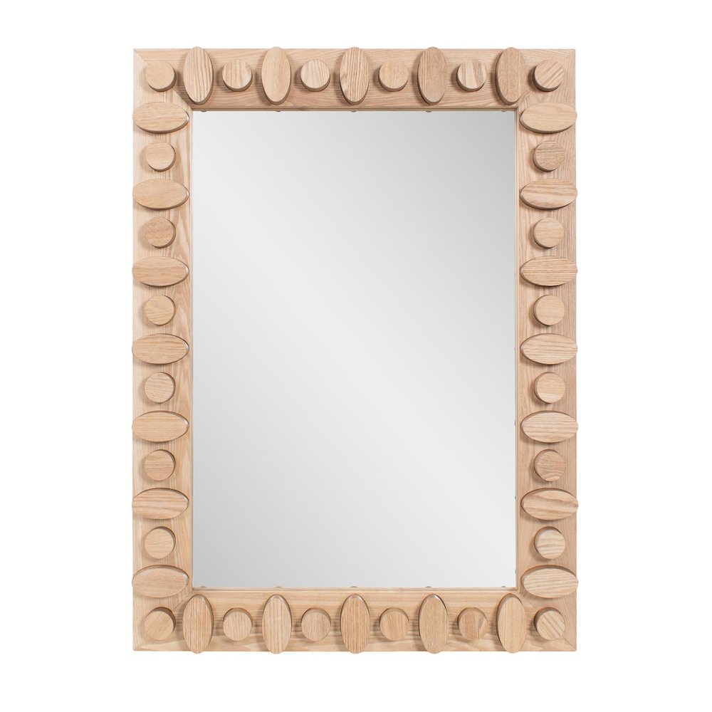 Robin Baron Winfield Wooden Rectangular Vanity Mirror. Picture 1