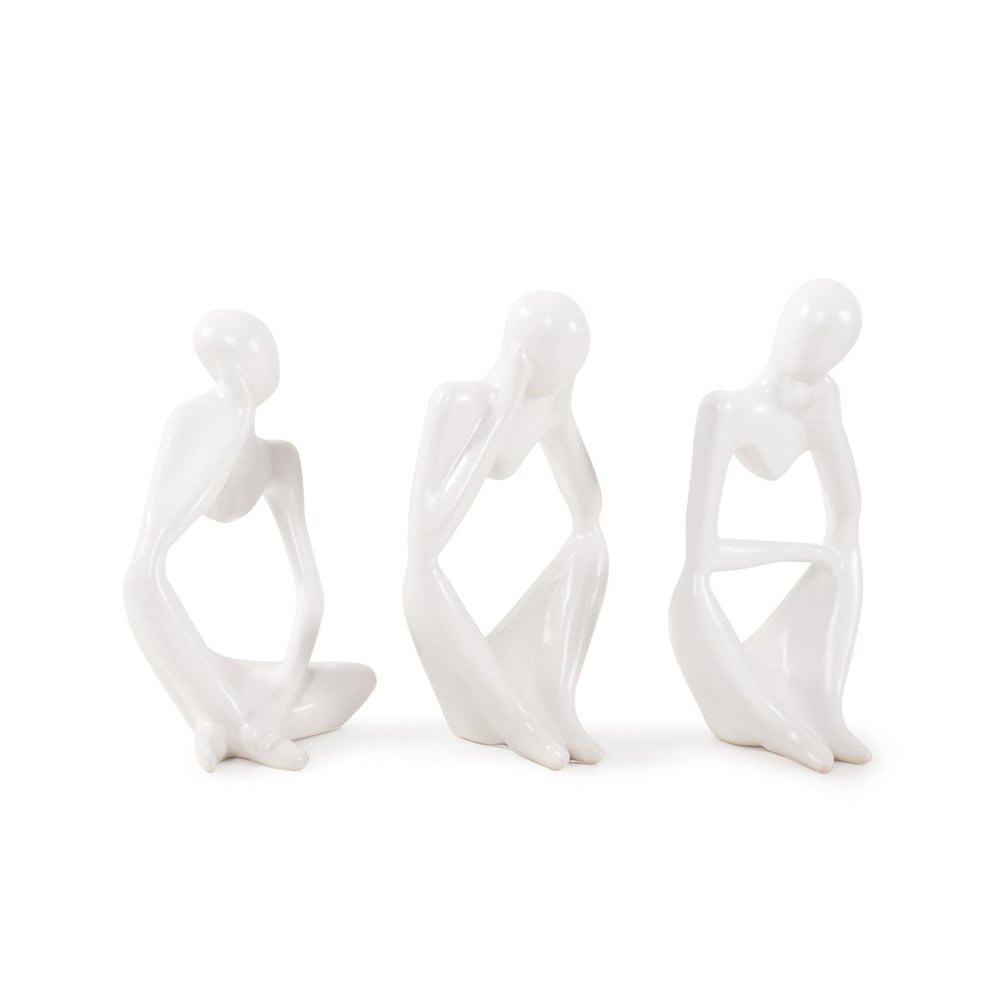 Contentment Ceramic Sculpture- Set of 3. Picture 9