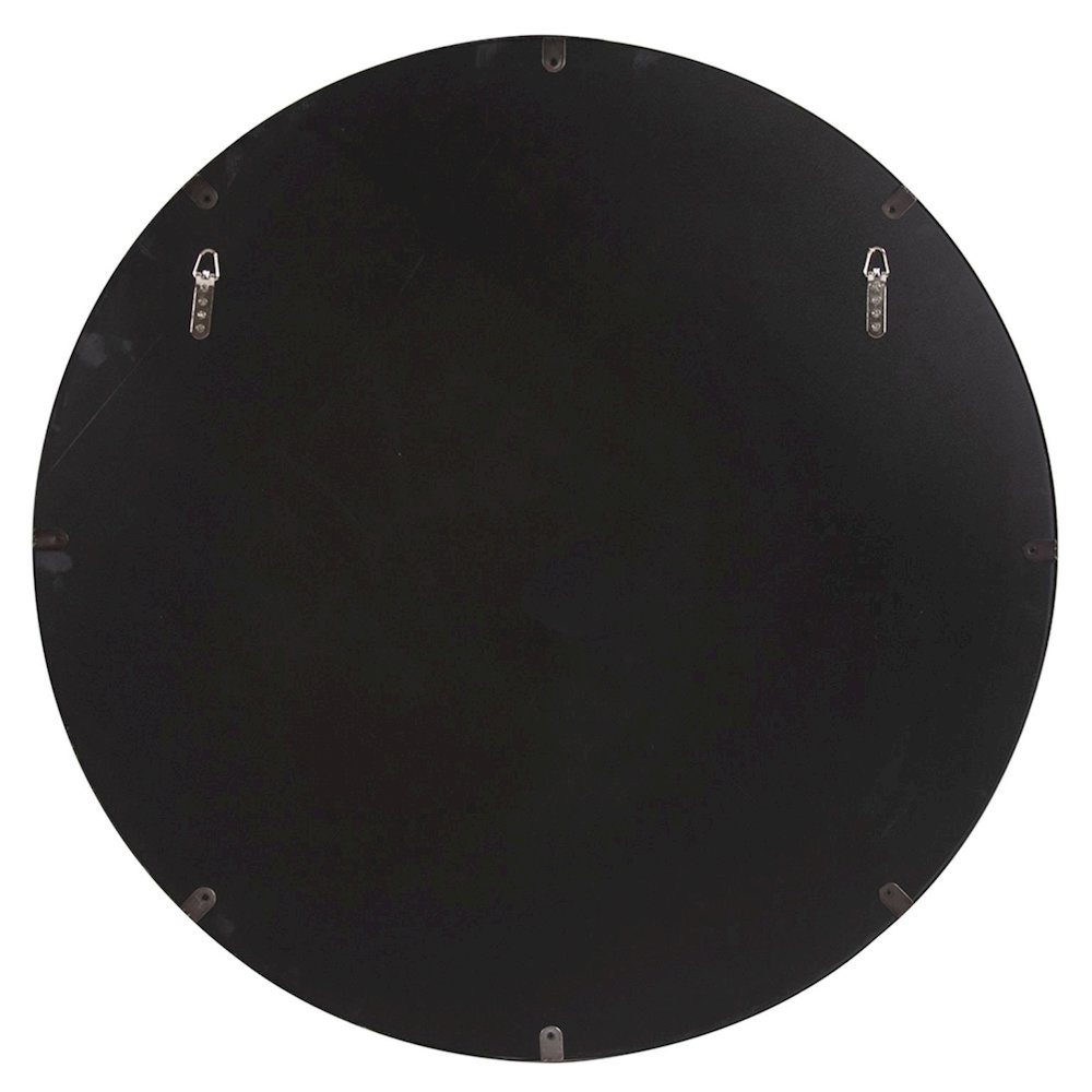 Steele Silver Round Mirror. Picture 5