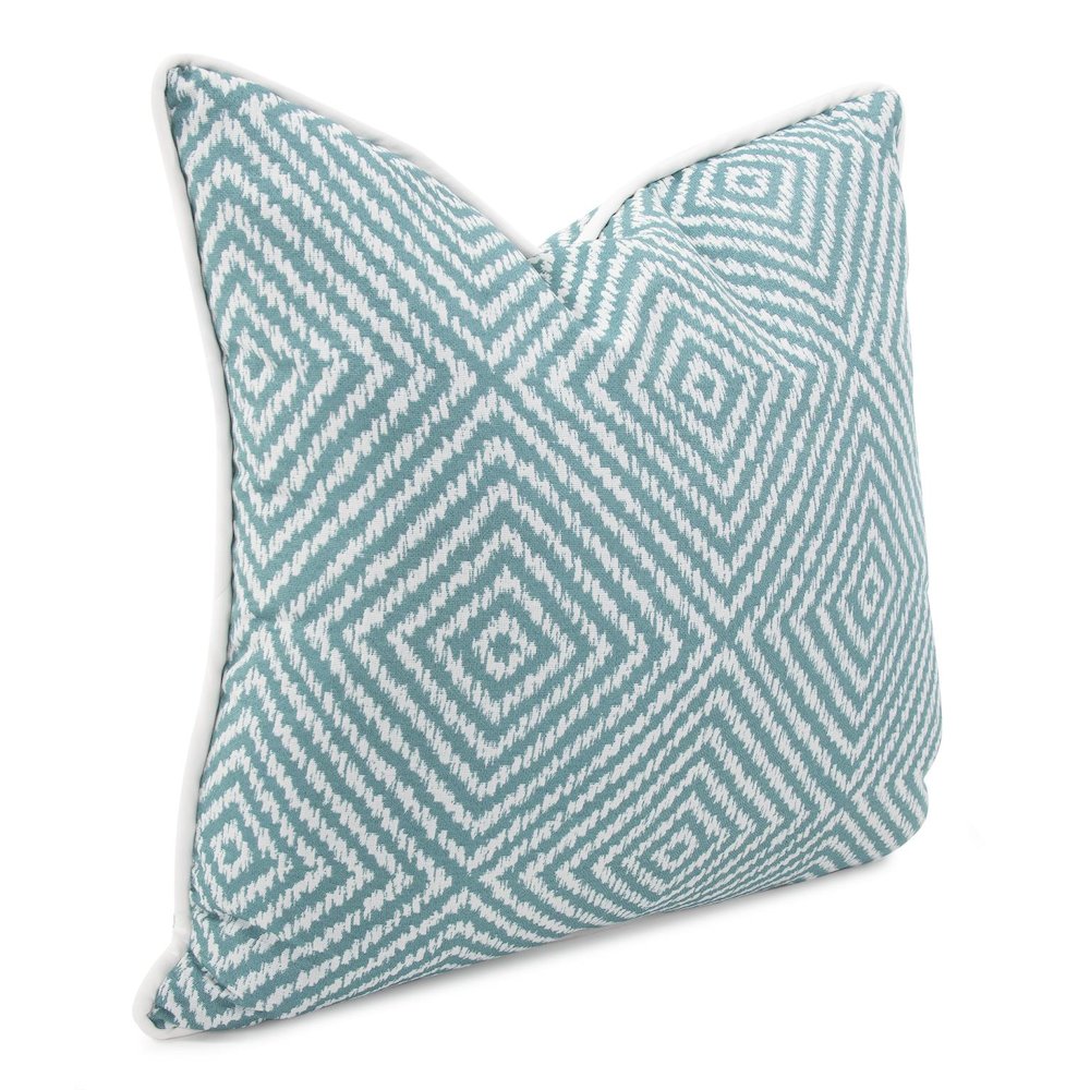24 x 24 Outdoor Pillow Helm Teal- Poly Insert. Picture 2