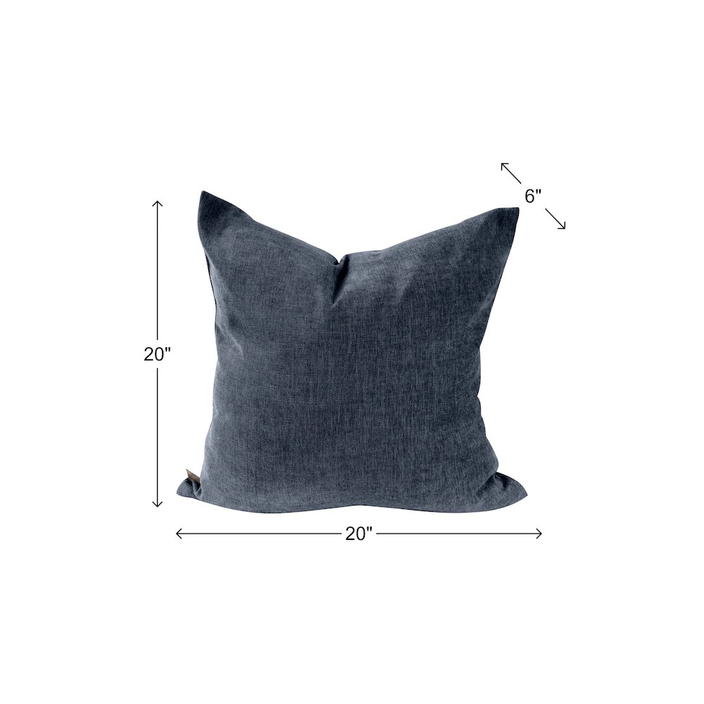 Komodo Navy Poly Filled 20x20 Pillow. Picture 7