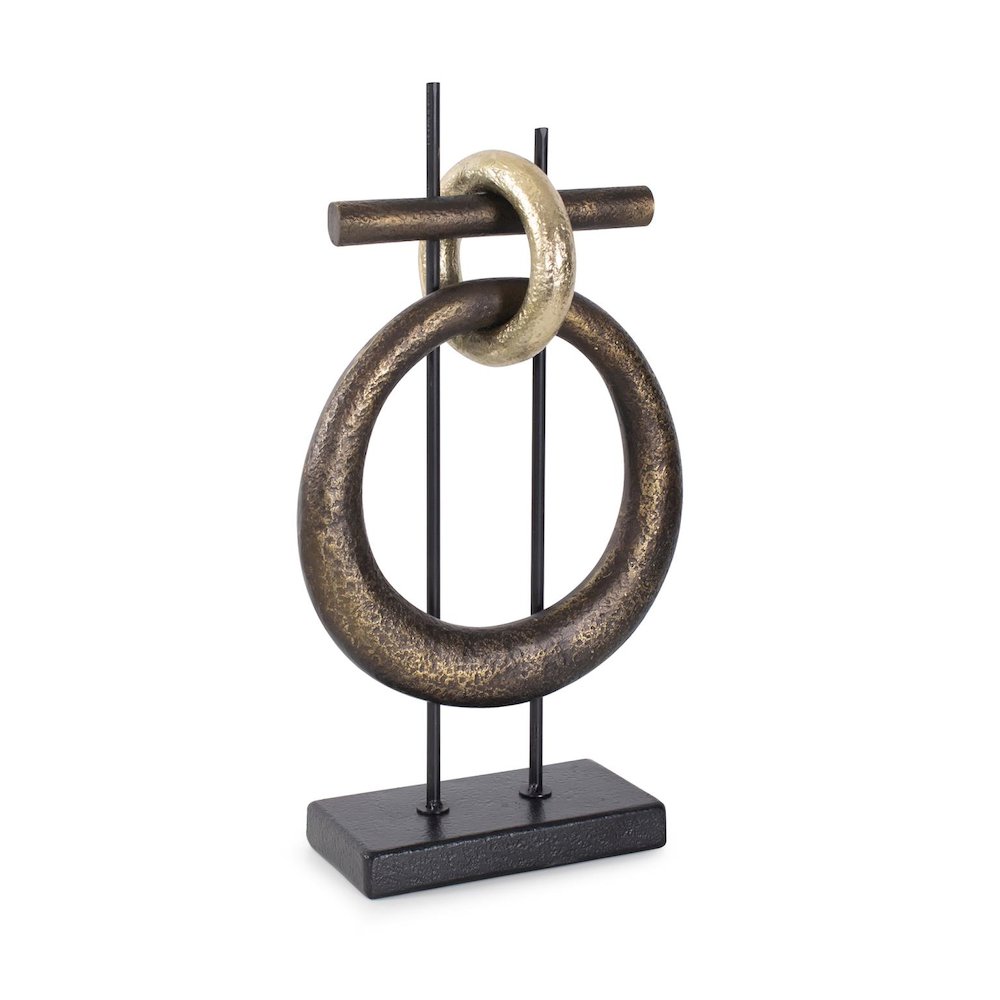 Boquin Circle Sculpture in Polyresin. Picture 8