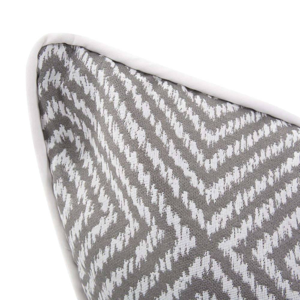 20 x 20 Outdoor Pillow Helm Pewter- Poly Insert. Picture 3