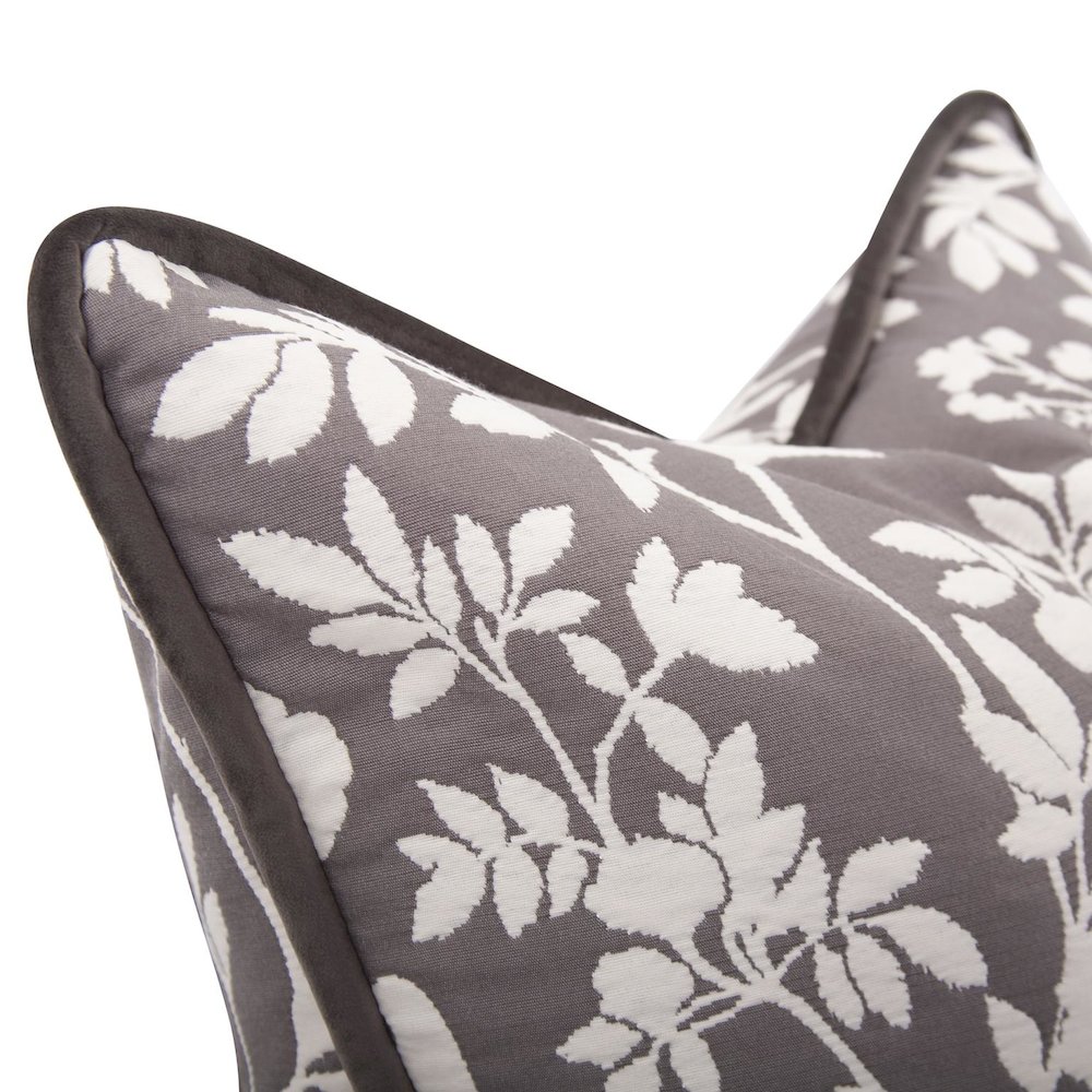 24 x 24 Pillow  Sparrow Charcoal - Down Insert. Picture 4