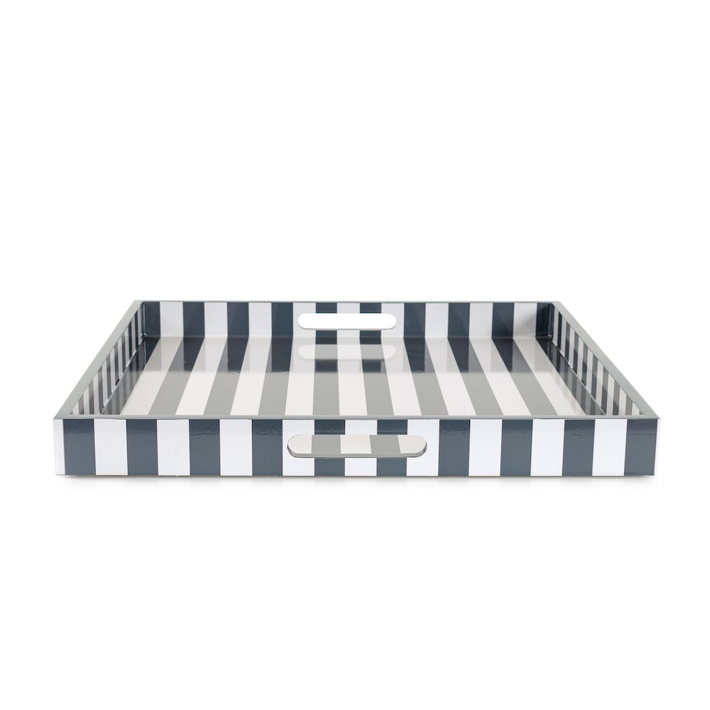 Soho Blue Stripe Tray. Picture 3
