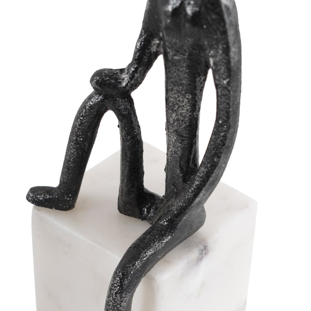 Proud Moment Sculpture on White Marble Base. Picture 5