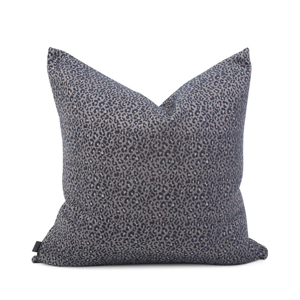 24 x 24 Pillow  Lynx Indigo - Poly Insert. Picture 1
