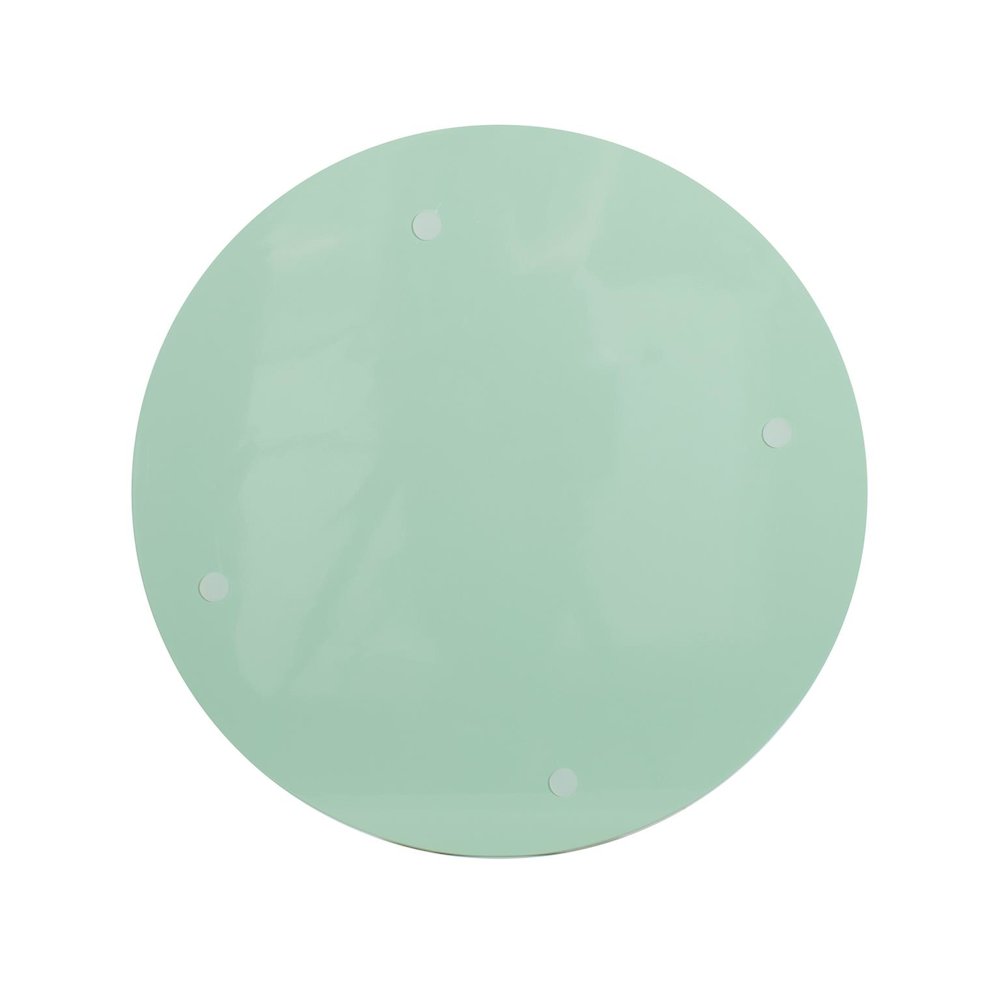 Round Scalloped Riviera Tray - Sage Green. Picture 2