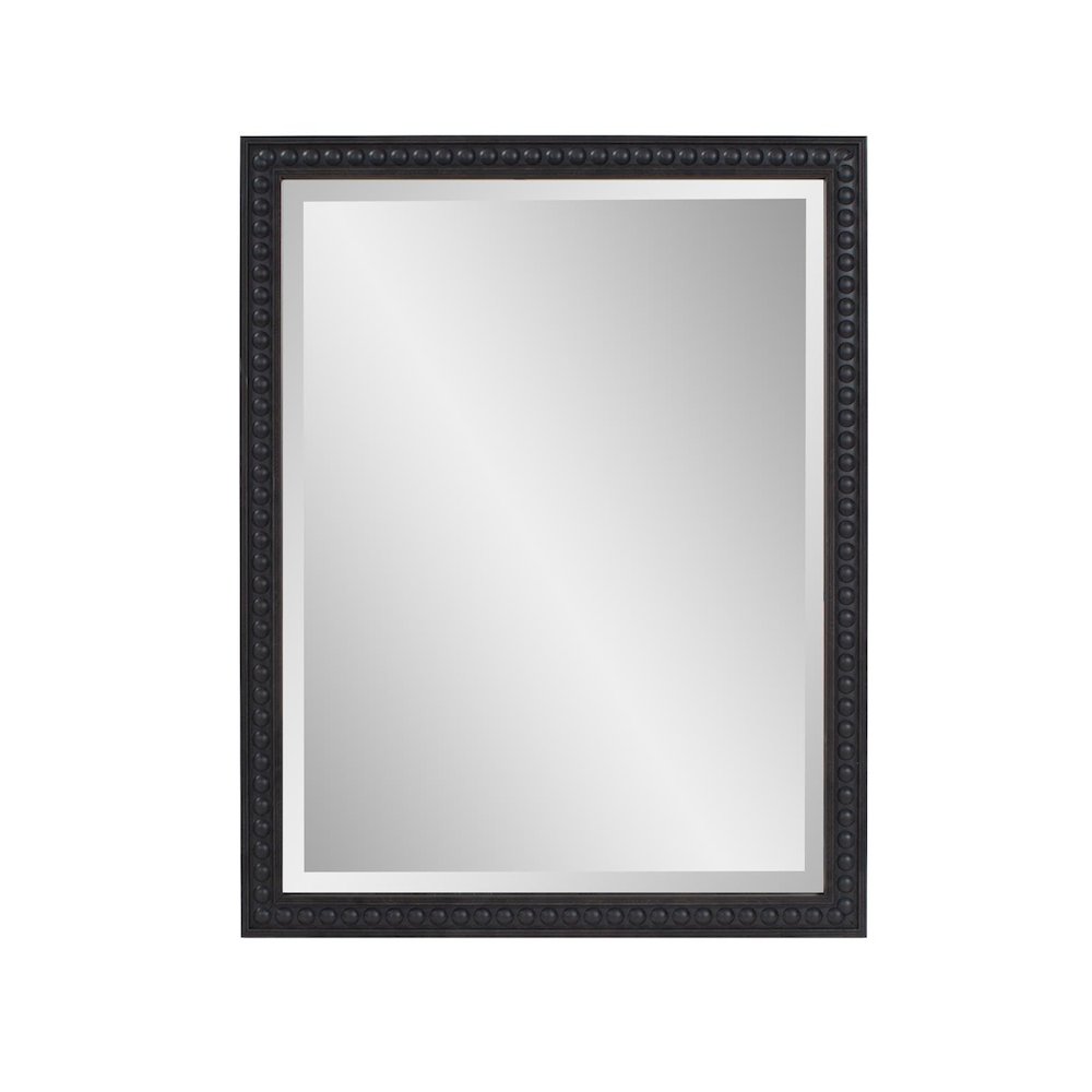 Beaded Vanity Mirror - Black. Picture 1