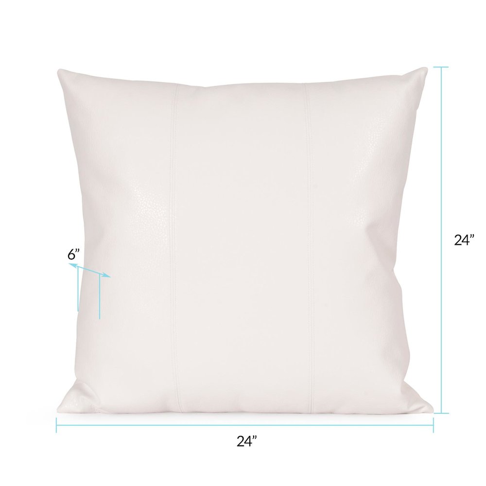 24 x 24 Avanti White Pillow. Picture 5