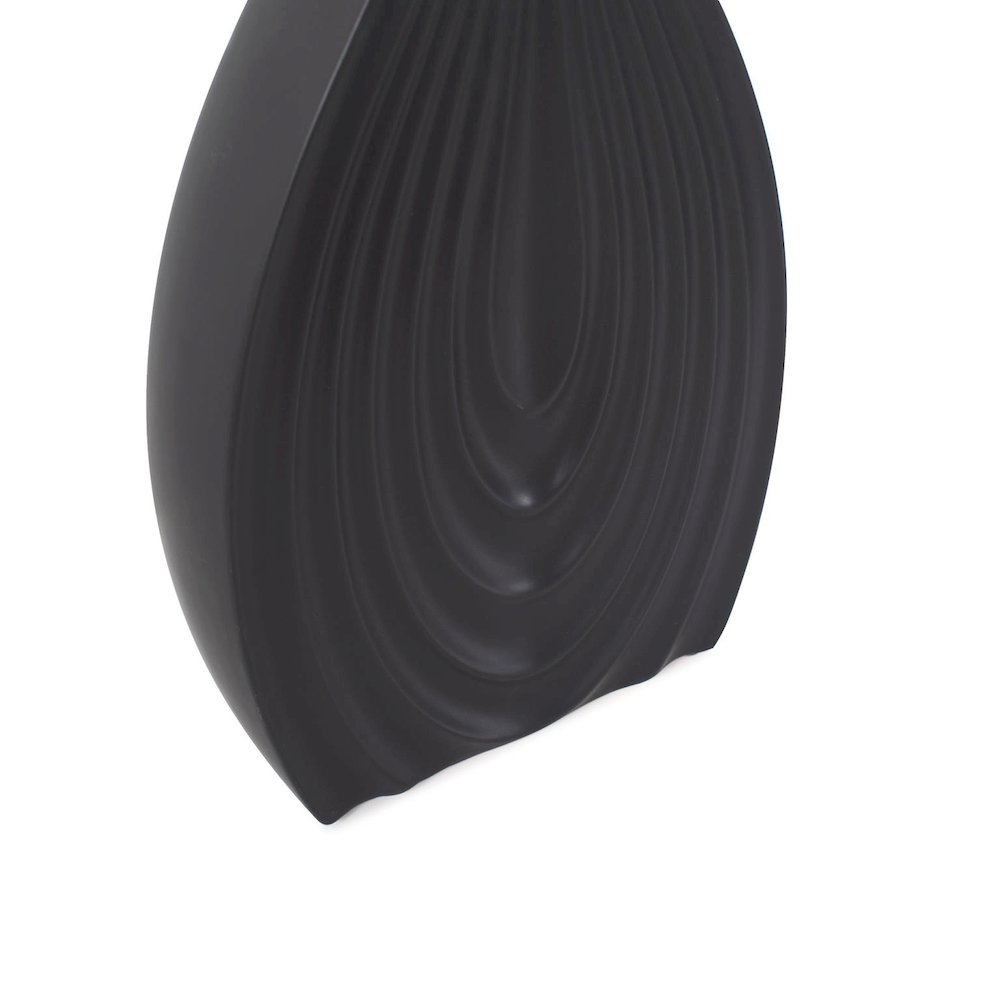 Black Onion Tapered Short Vase. Picture 5