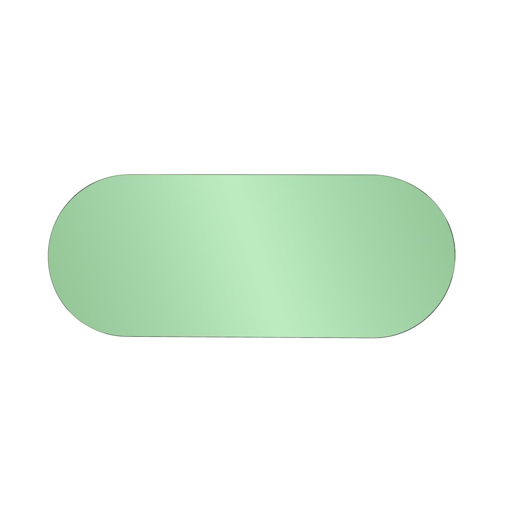 Balducci Oval Emerald Green  Mirror Short. Picture 6