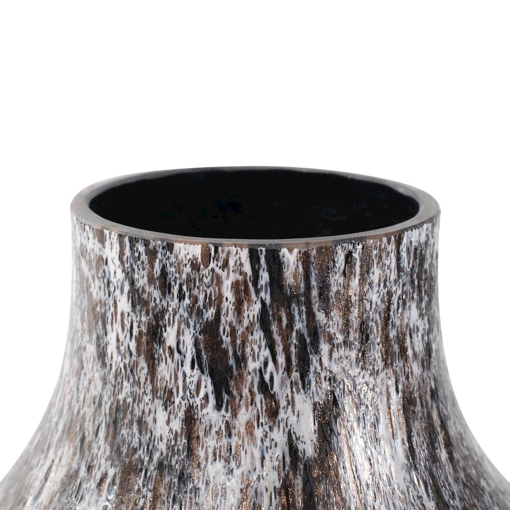 Zynsky Art Glass in Deep Mocha Brown- Tall. Picture 5