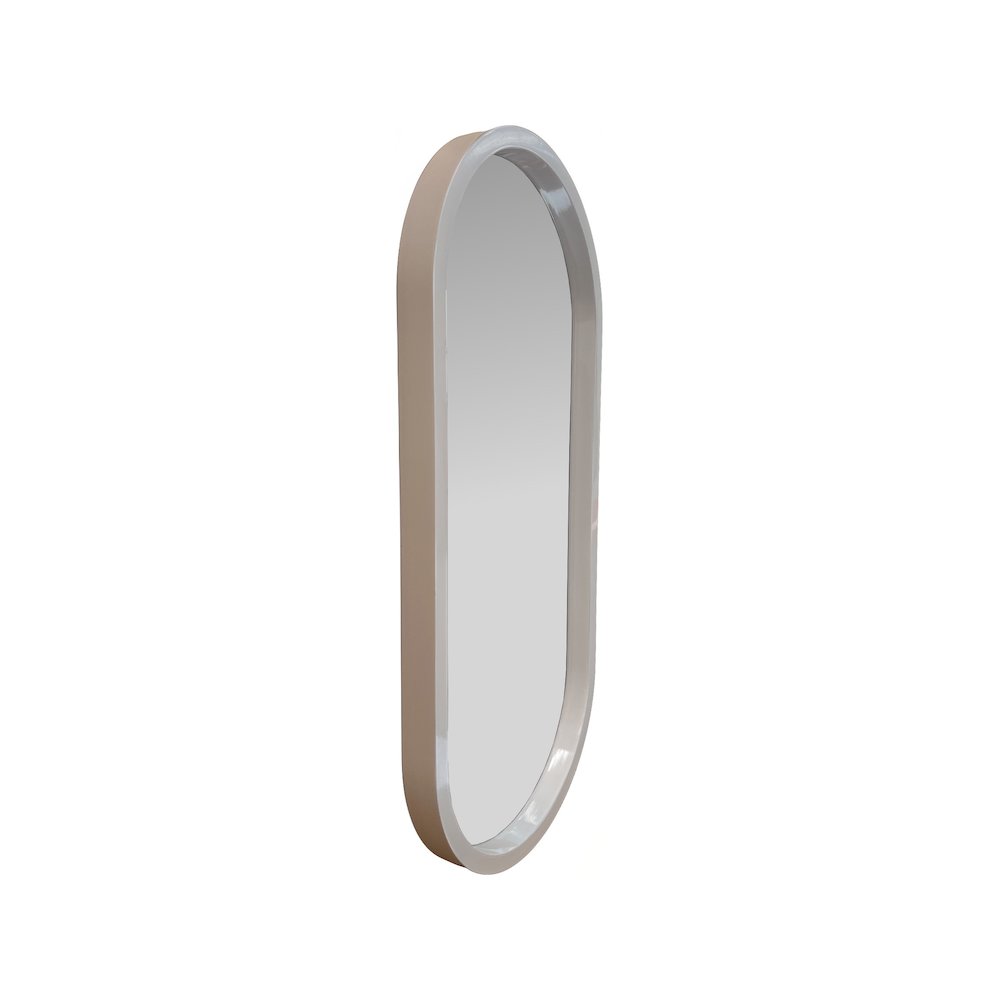 Osman Glossy Chalk Wall Mirror. Picture 4