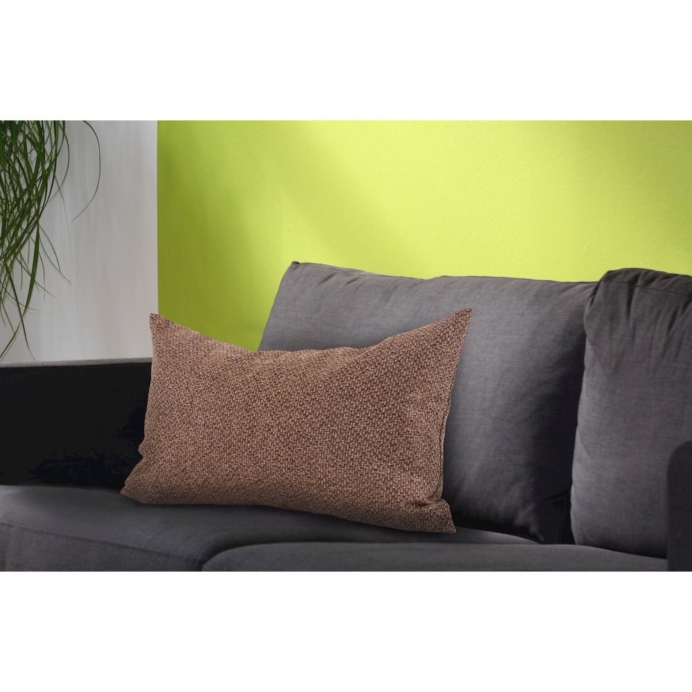 Pillow  14 x ?22 Panama Chocolate ?- Poly Insert. Picture 7