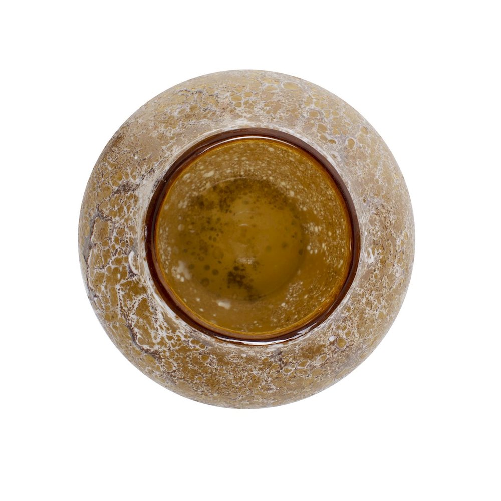 Zynsky Art Glass in Soft Amber- Short. Picture 2