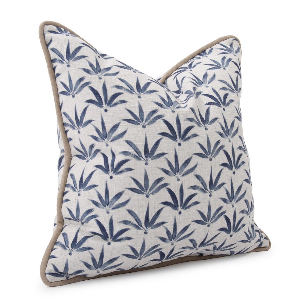24 x 24  Pillow  Hemp Indigo - Down Insert. Picture 2