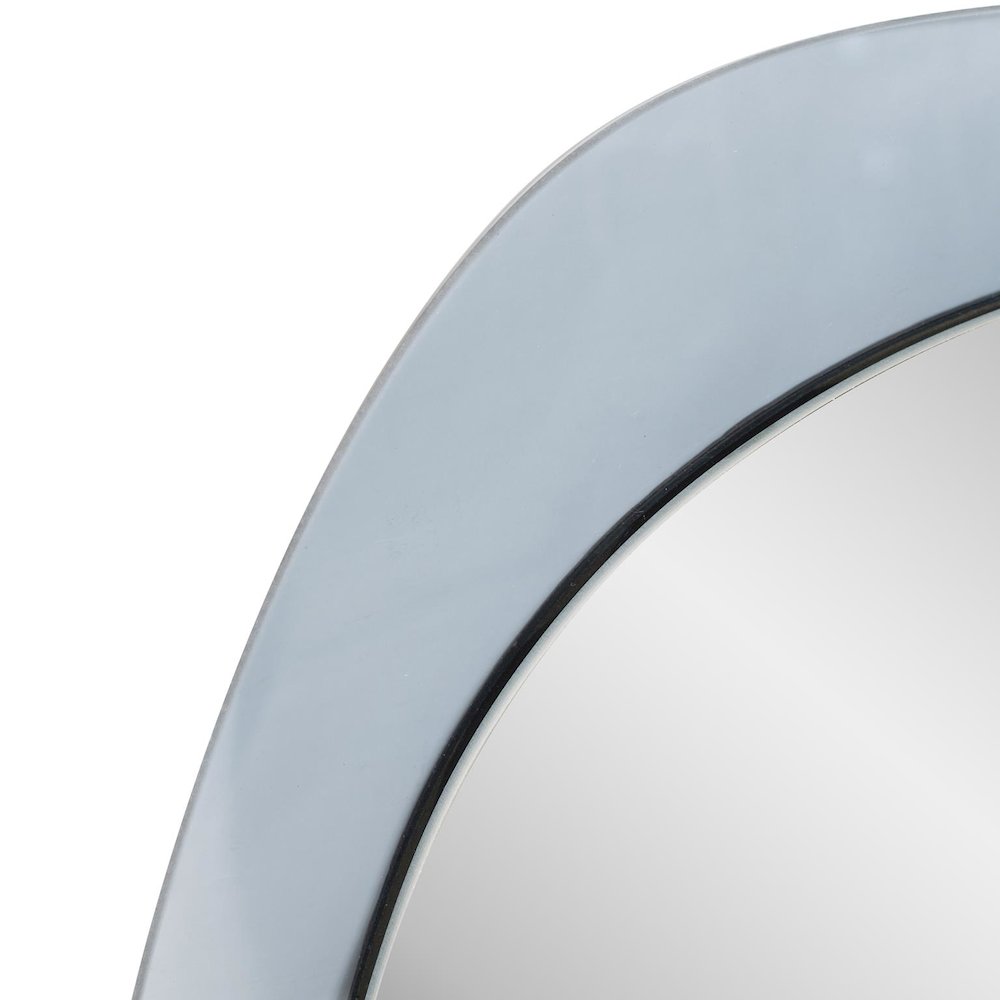 Ahrends Asymmetrical Mirror with Gray Glass Framing. Picture 3