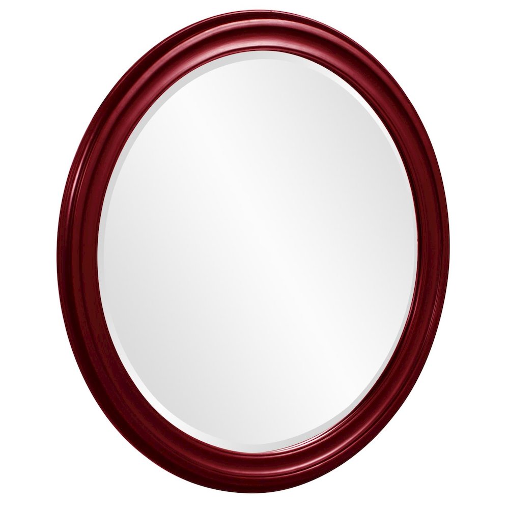 George Mirror - Glossy Burgundy. Picture 2