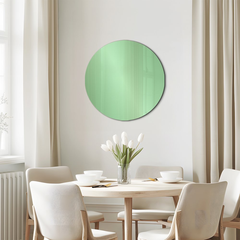 Balducci Round Emerald Green Mirror Large. Picture 7