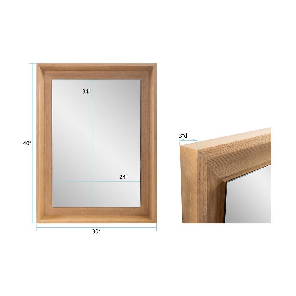Danton Floating Rectangular Vanity Mirror. Picture 9