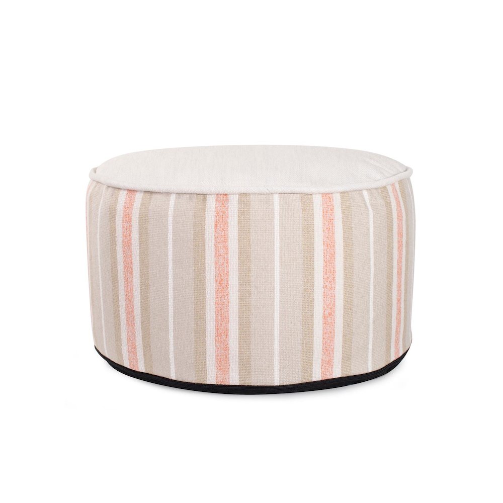 Short Indoor/Outdoor Pouf Dune Terra. Picture 1