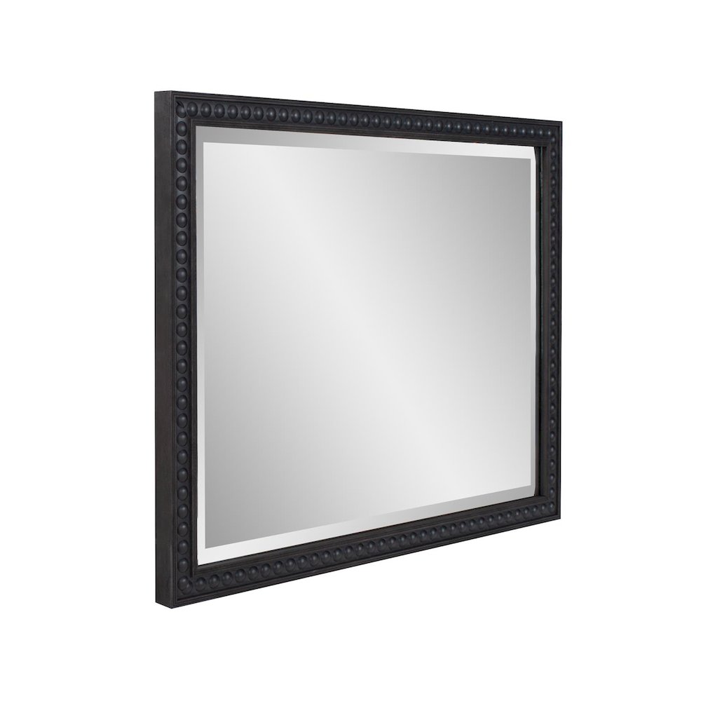 Beaded Vanity Mirror - Black. Picture 2