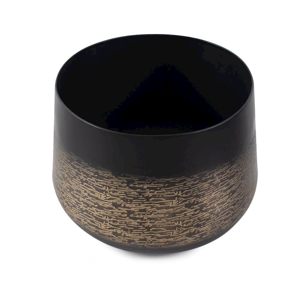 Golden Thread Wide Mouth Vessel. Picture 2