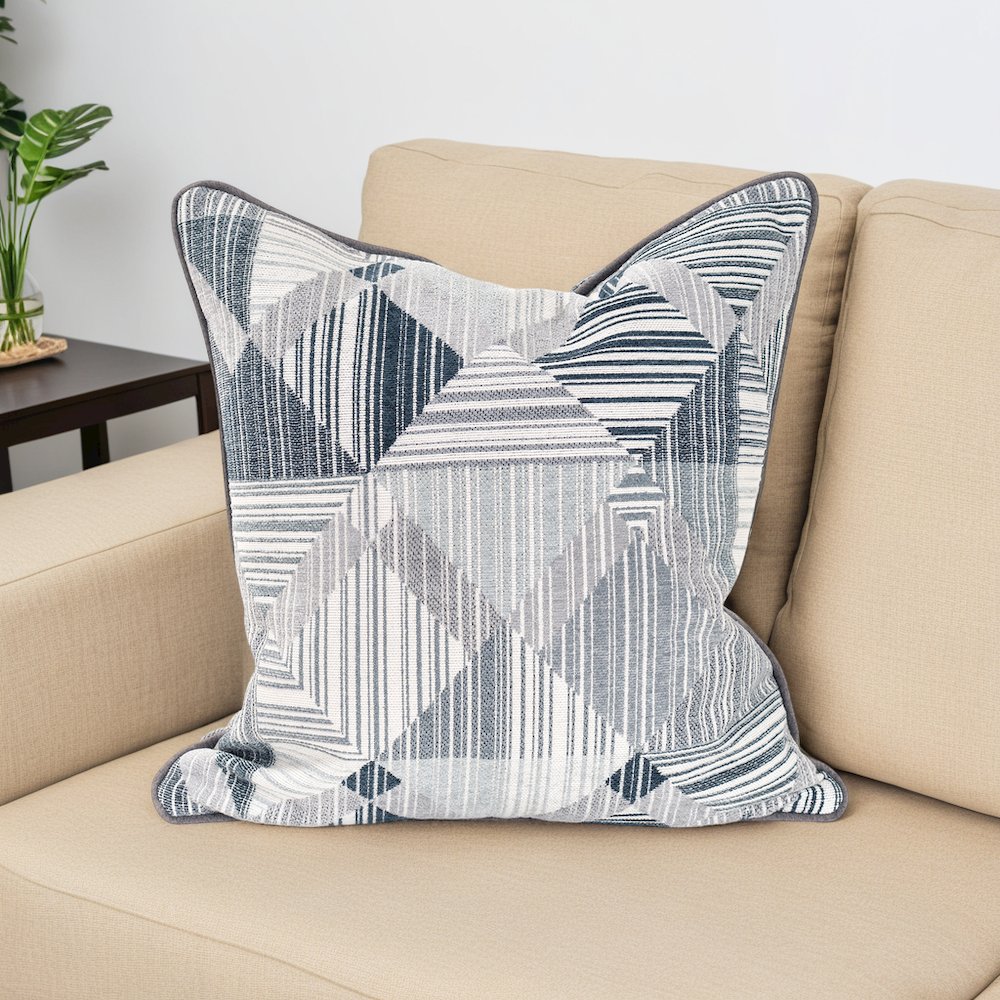 Prisma Navy 24x24 Poly Filled Pillow. Picture 9