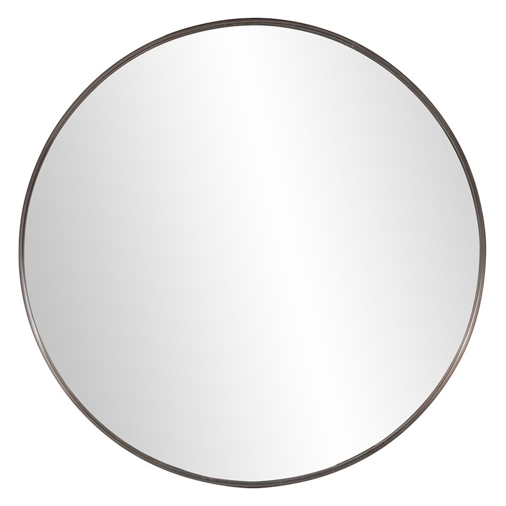 Steele Brass Round Mirror. Picture 1