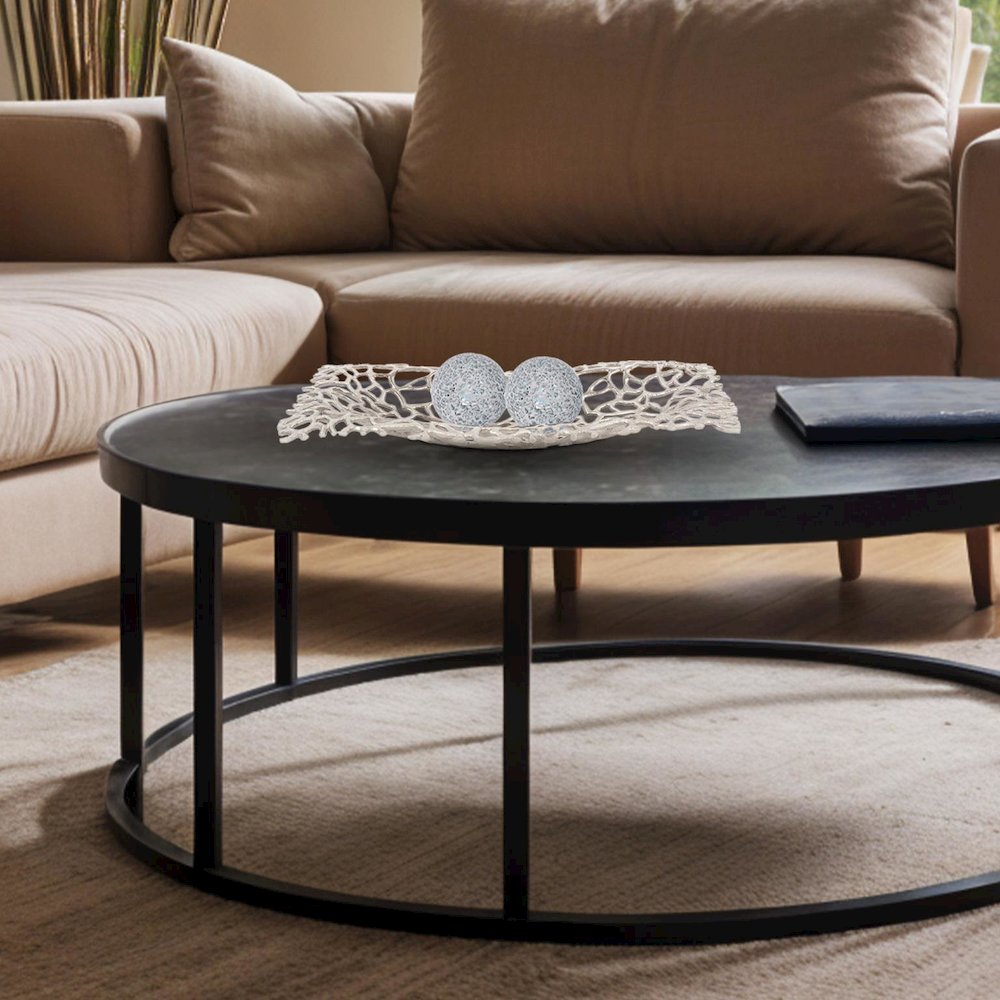 Silver Aluminum Branch Tray. Picture 6