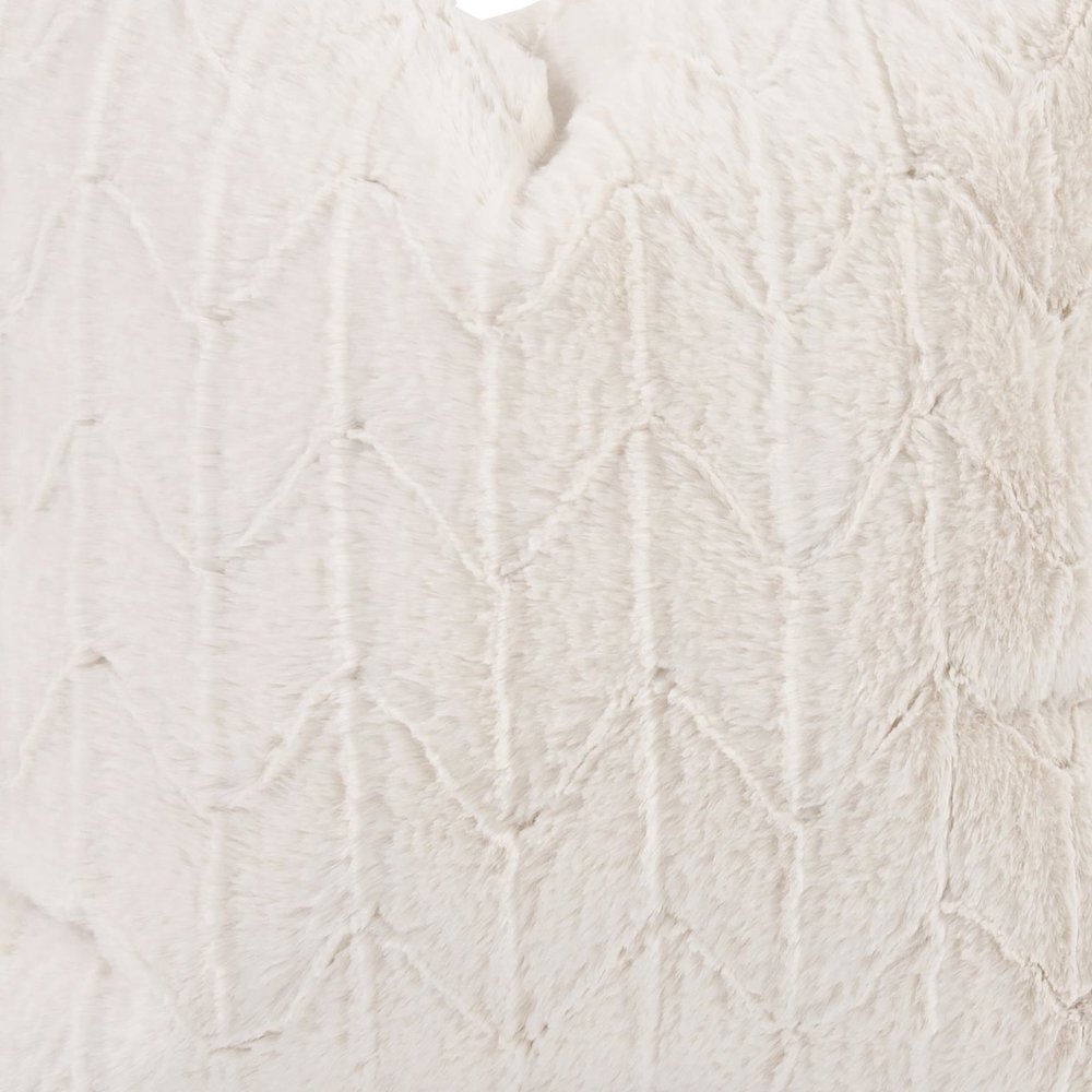 20 x 20 Angora Natural Pillow  - Poly Insert. Picture 5