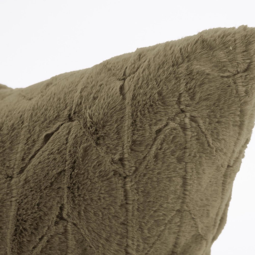 20 x 20 Angora Moss Pillow  - Down Insert. Picture 3