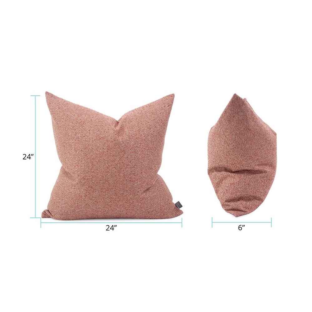 24 x 24 Pillow  Panama Rose  - Down Insert. Picture 6