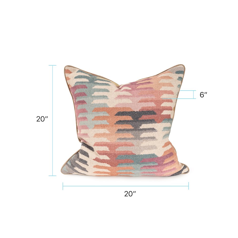Navajo Multi 20x20 Down Filled Pillow. Picture 5