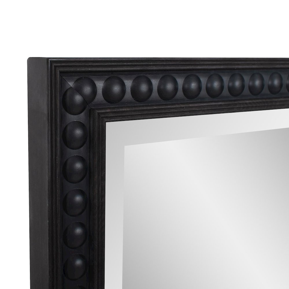 Beaded Vanity Mirror - Black. Picture 7