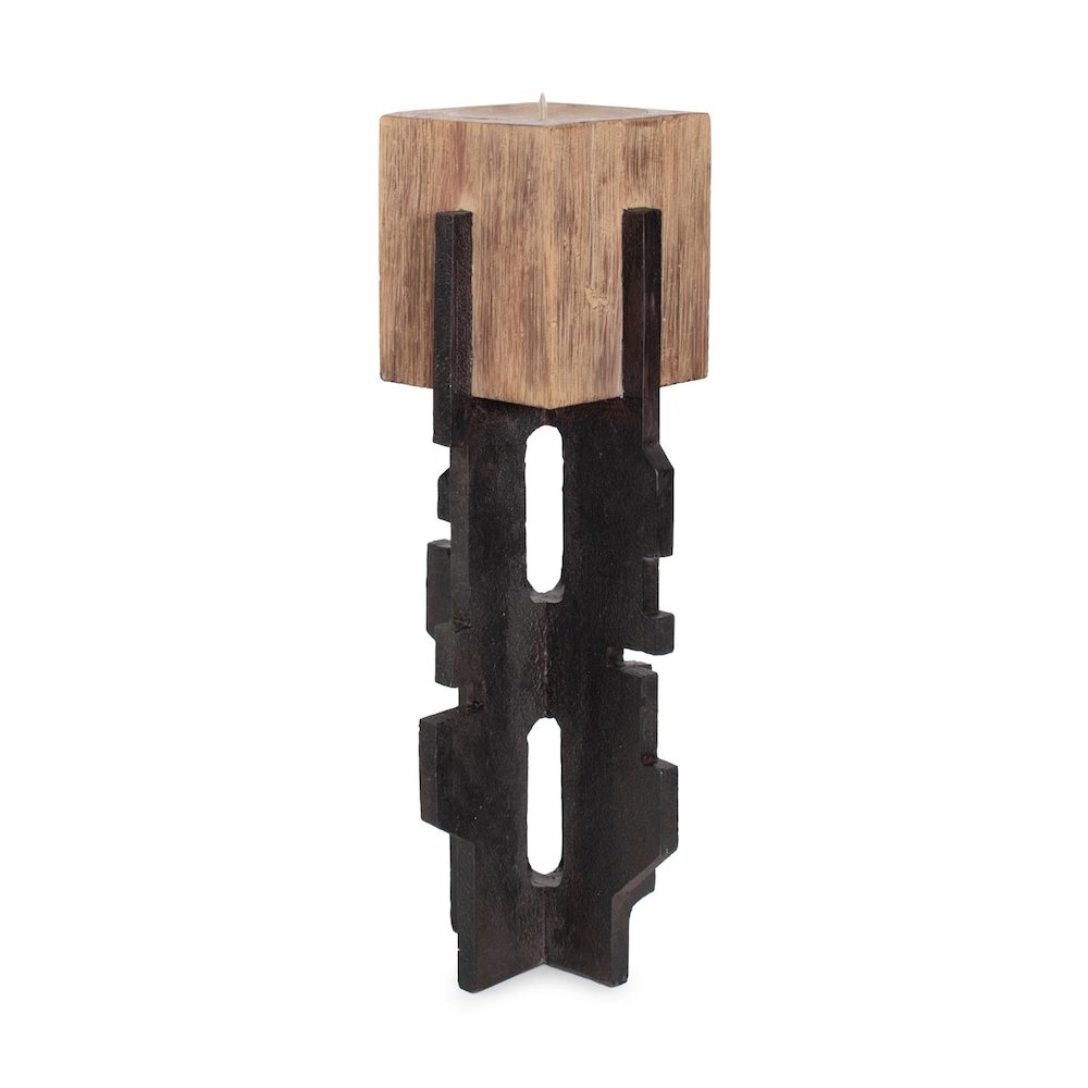 Cade Architectural Pillar Candle Holder- Short. Picture 7